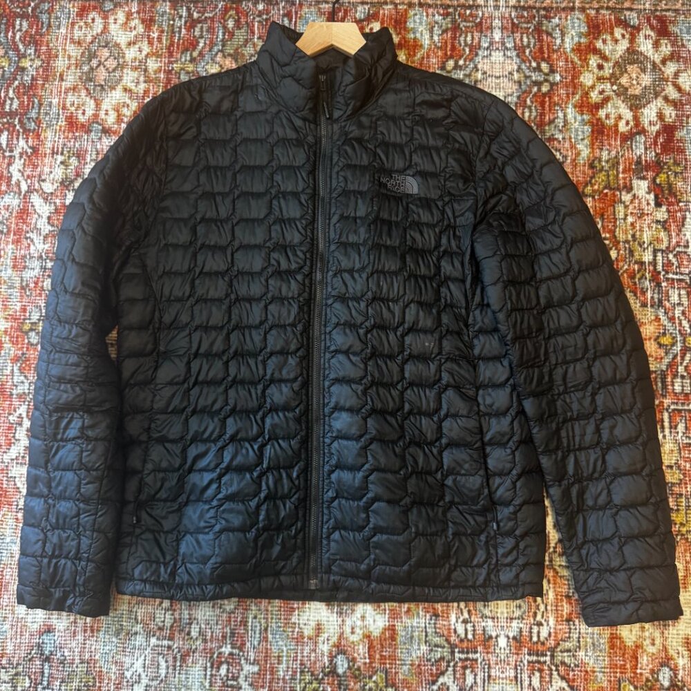 The North Face Eco Thermoball Full Zip Jacket Coat Puffer, Large, Black - Picture 2 of 13
